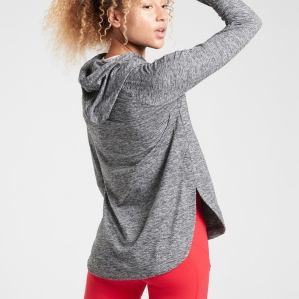 Athleta Charcoal Gray Untempo Hoody I Sz Small - Picture 3 of 7